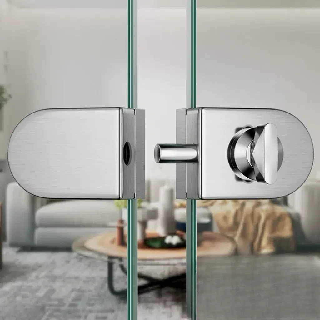 Premium Stainless Steel 304# Glass to Wall Door Lock System