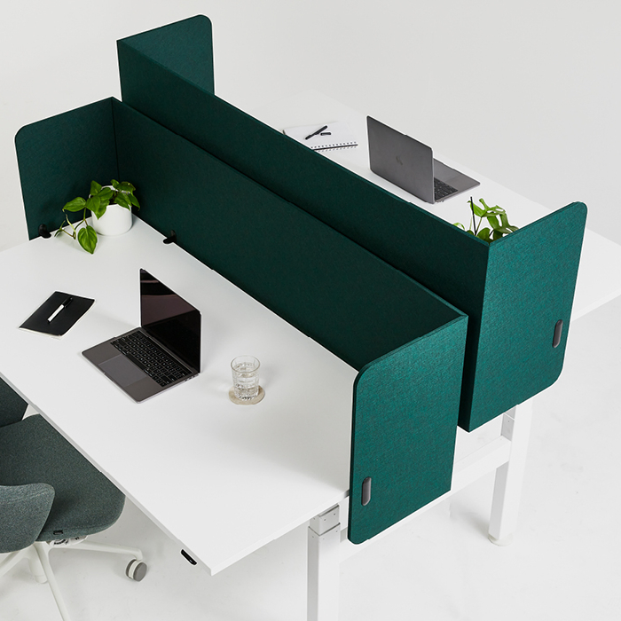 Floor Standing Office Polyester Acoustic Space Divider Social Distancing Screen Partitions