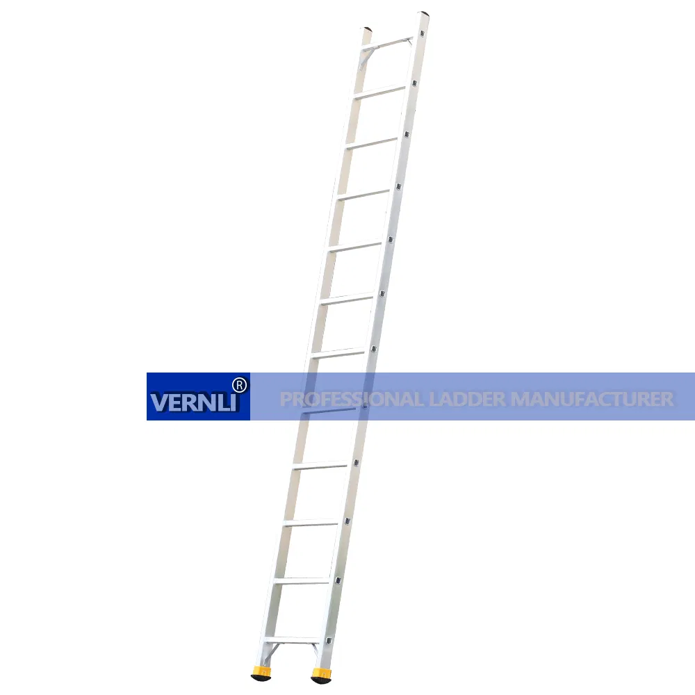 Single Ladder Anti-Slip Aluminum Straight Step Ladder Telescopic Ladder Aluminum