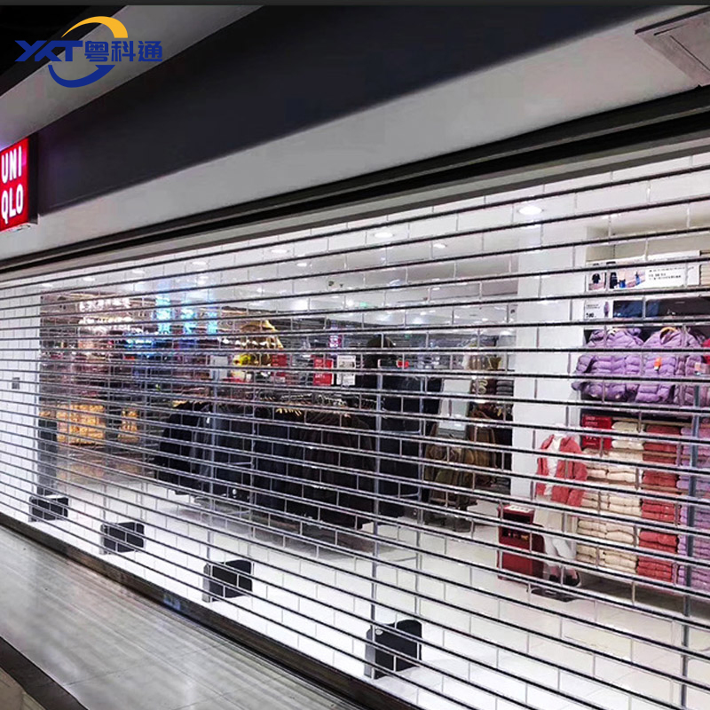 Automatic Crystal Clear Roller Shutter Door for Supermarket