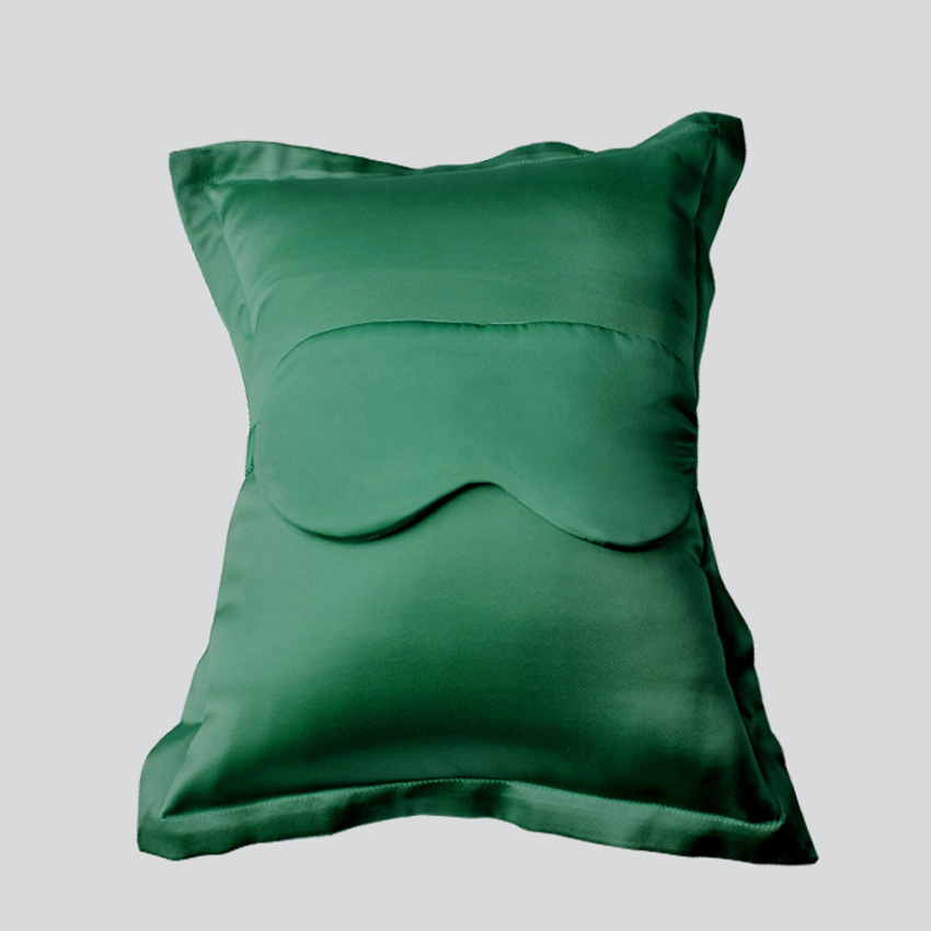 Custom Silk Pillow Case and Eye Mask Set