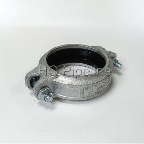 Cast Iron Grooved Pipe Fitting and Coupling with Galvanized and Red Painting
