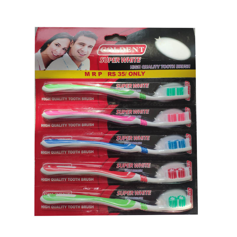 Hanger Card Hard/Medium/Soft Bristles Dozen Package Cheap Adult Toothbrush