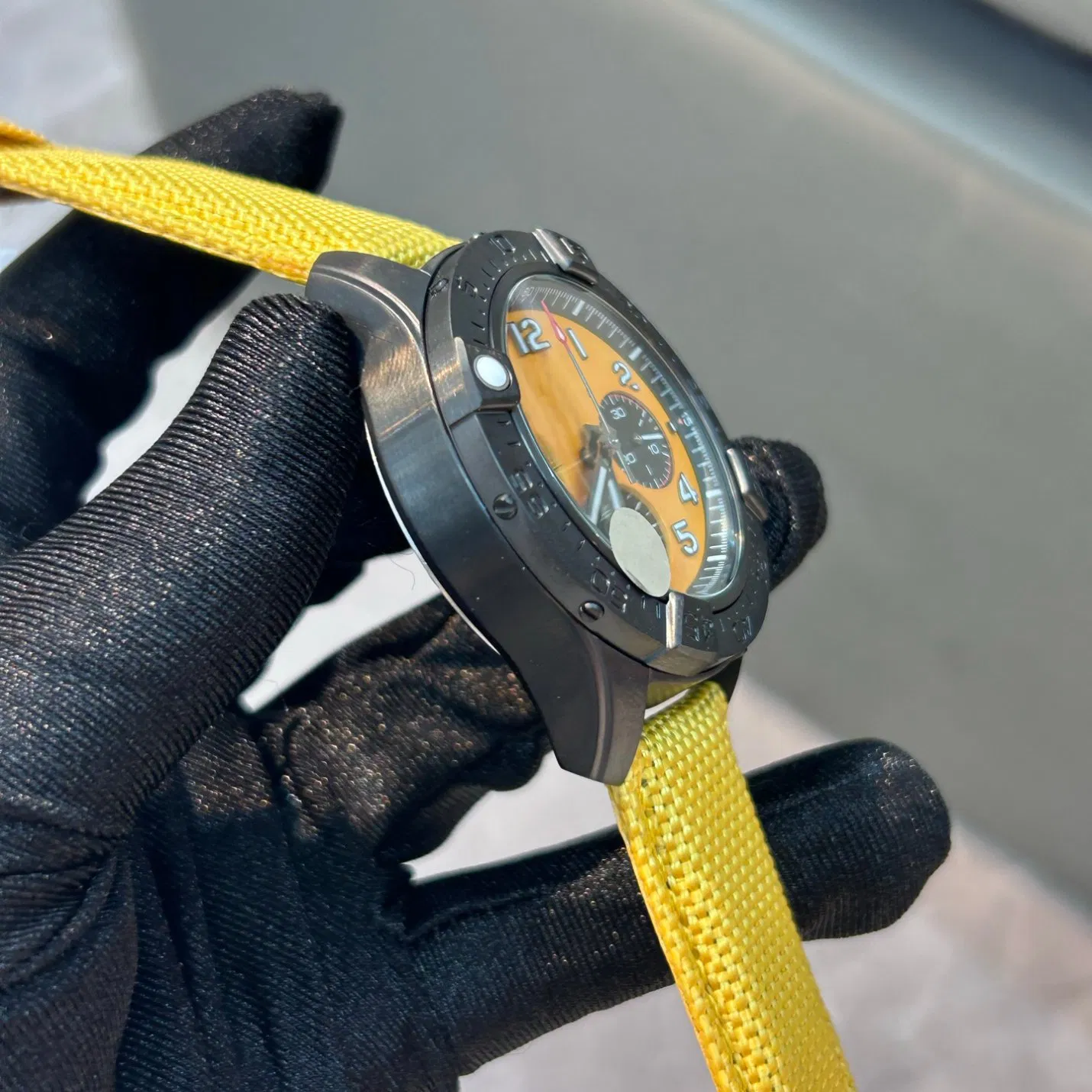 Brreitlin Style Watch Men Chronograph Rubber Strap Waterproof