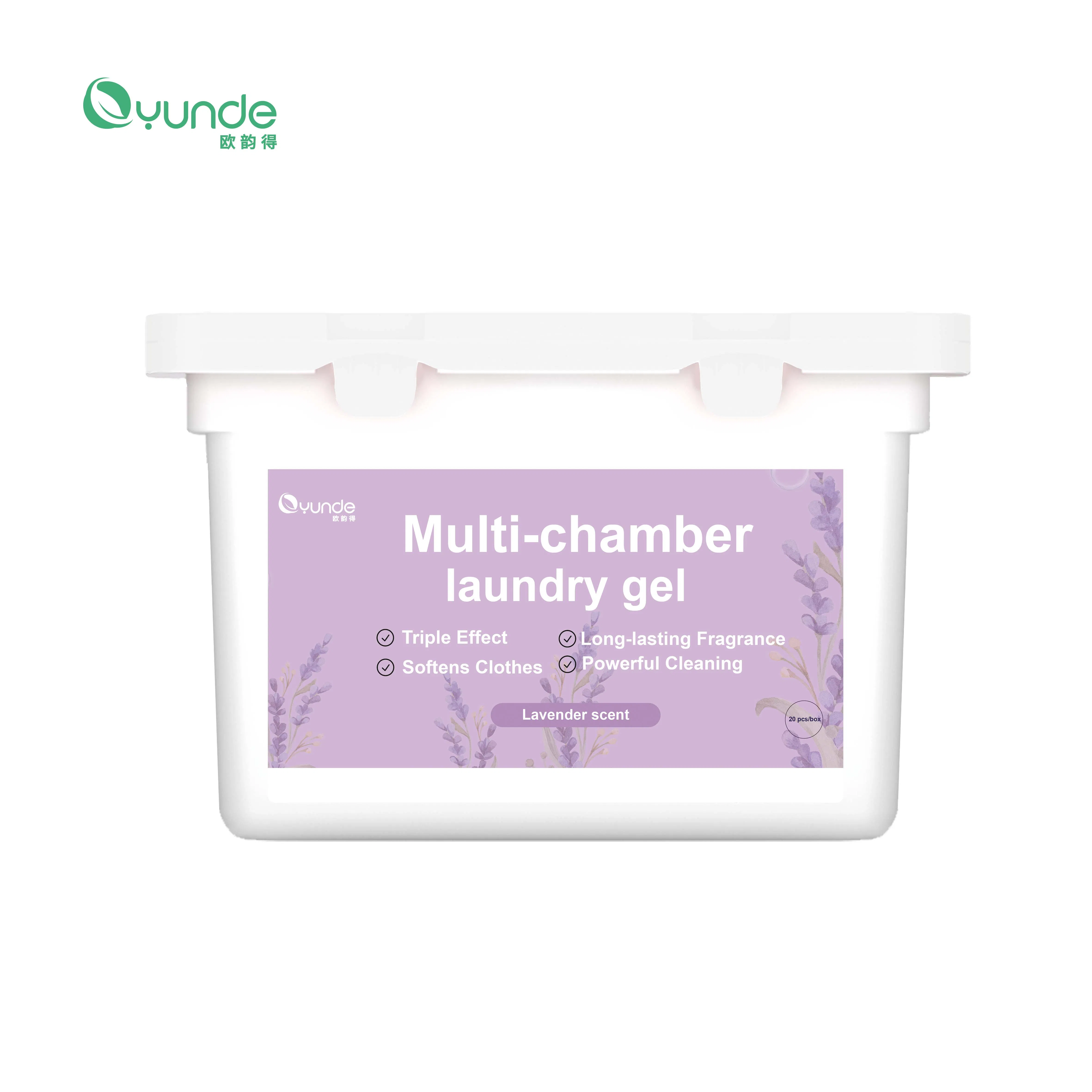 Multi-Chamber Laundry Gel Long-Lasting Fragrance Laundry Pods for Softens Clothes