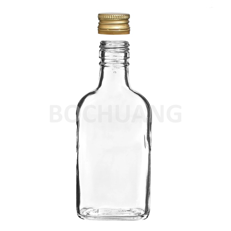 Classic Flint 700ml 750ml Drinking Glassware Liquor Glass Packaging Spirits Vodka Rum Tequila Brandy Flat Whisky Whiskey Glass Bottle