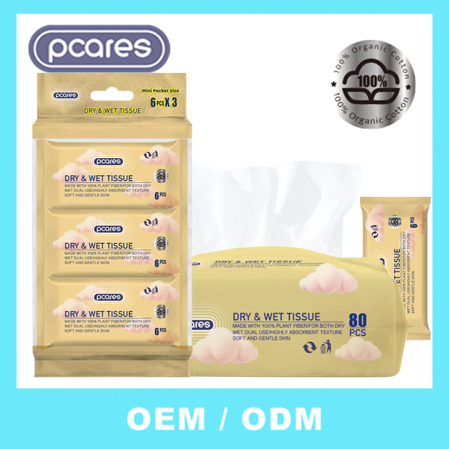 Cotton & Viscose Eco-Friendly Ultra-Soft & Thick Highly Absorbent & Lint-Free for Sensitive Skin Disposable Face Towel