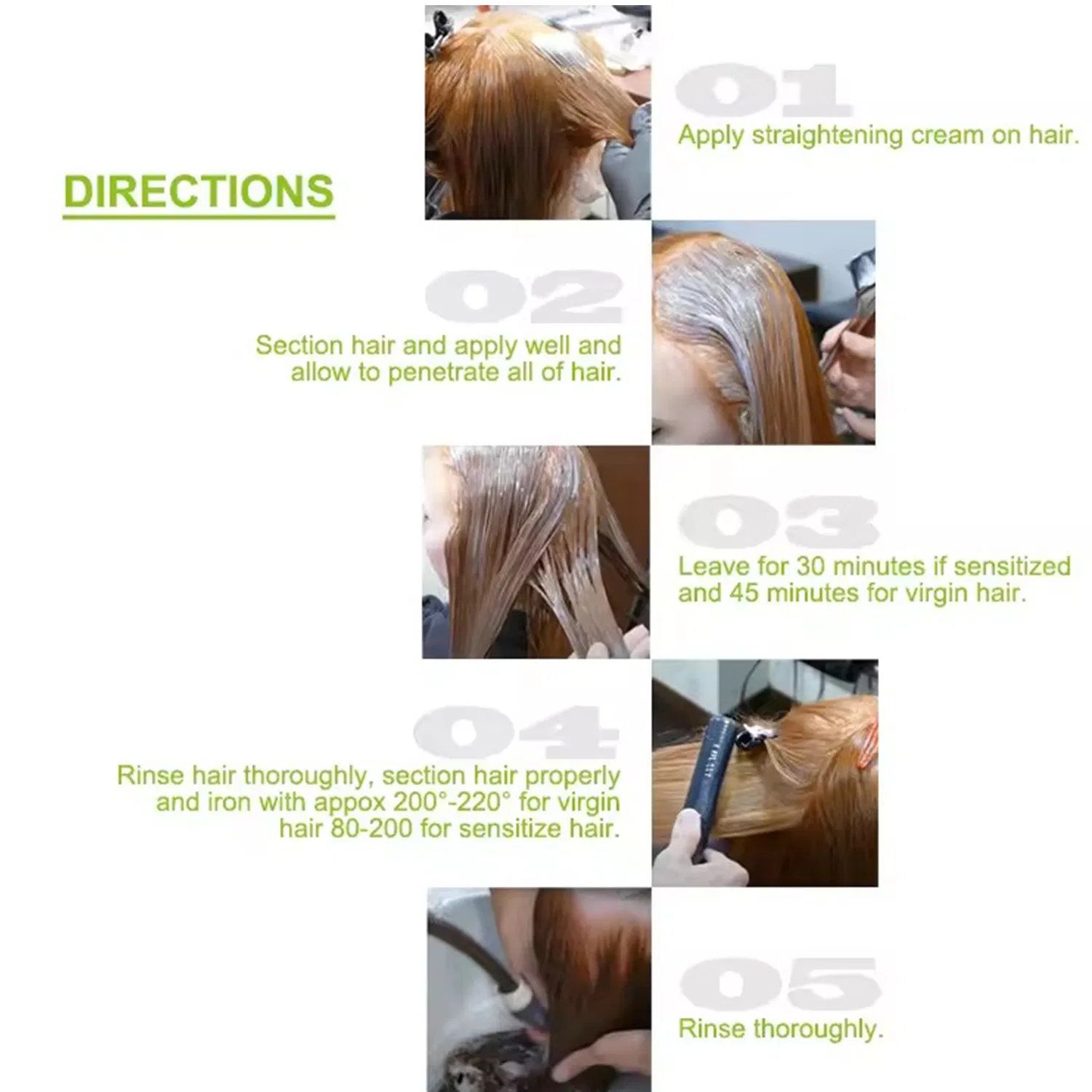 Wholesale Smooth Keratin Natural Rebonding Hair Straightening Cream