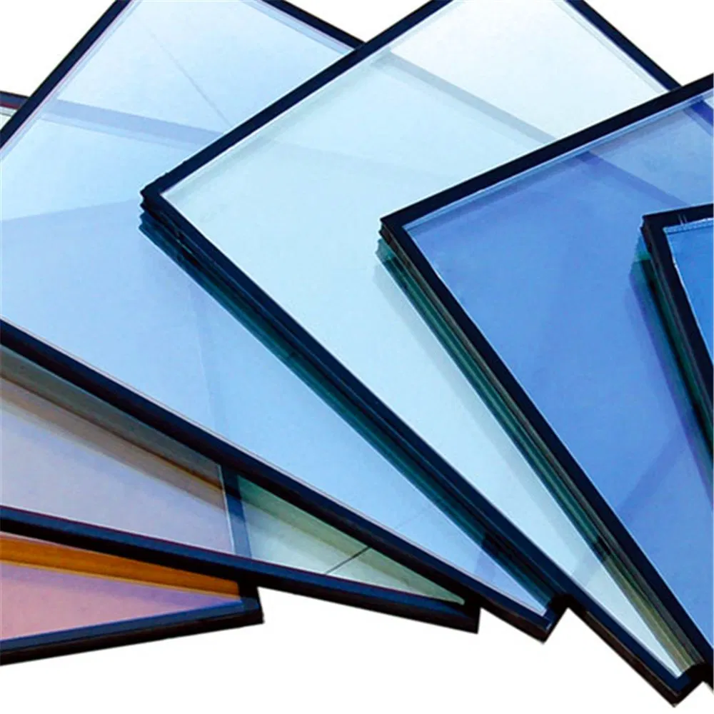 China Factory High Quality 8mm+16A+8mm Light Gray Low-E Float Insulated Glass Window Door Glass