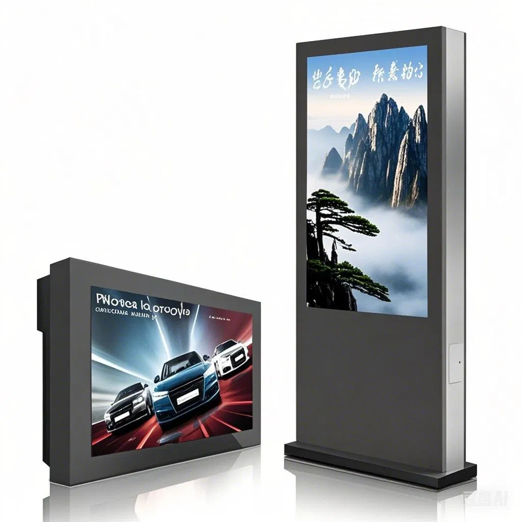 Professional Outdoor Vertical LCD Digital Signage with No Touch and Touch Optional