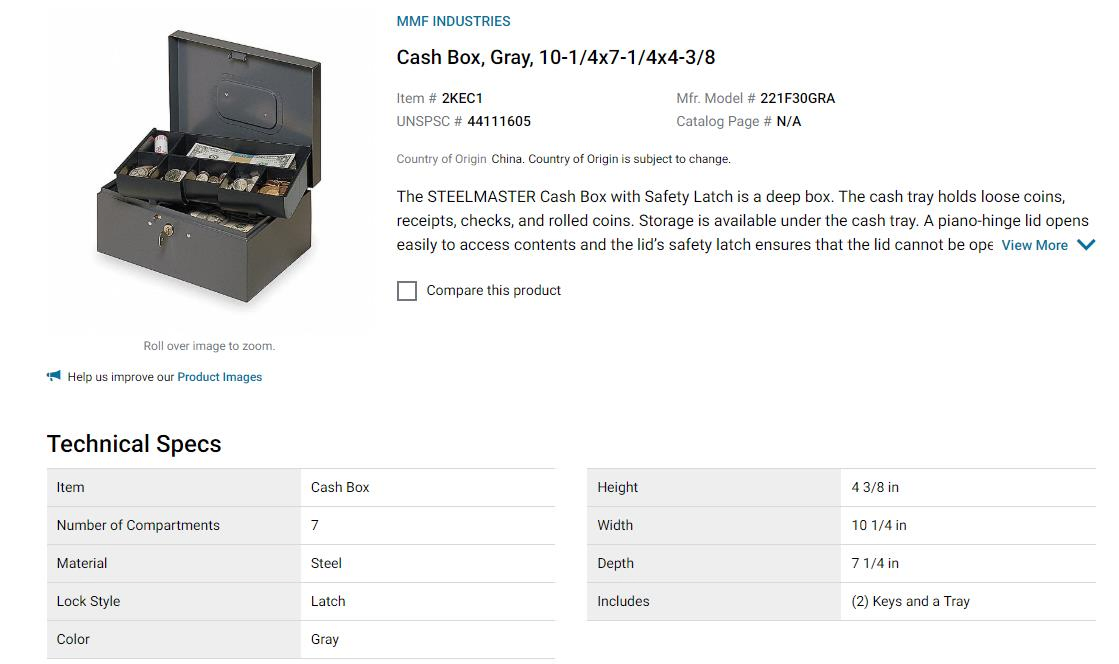 Portable Popular Cash Box Money Safe New Design Safety Metal Money Cash Box