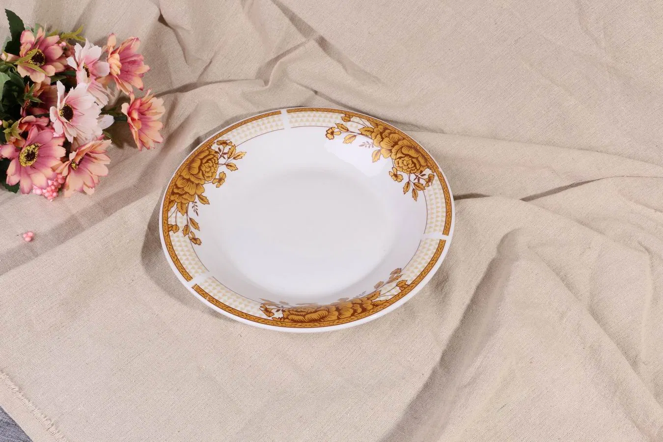 9.2"Soup Plate Round Decal Porcelainware Ceramics Tableware