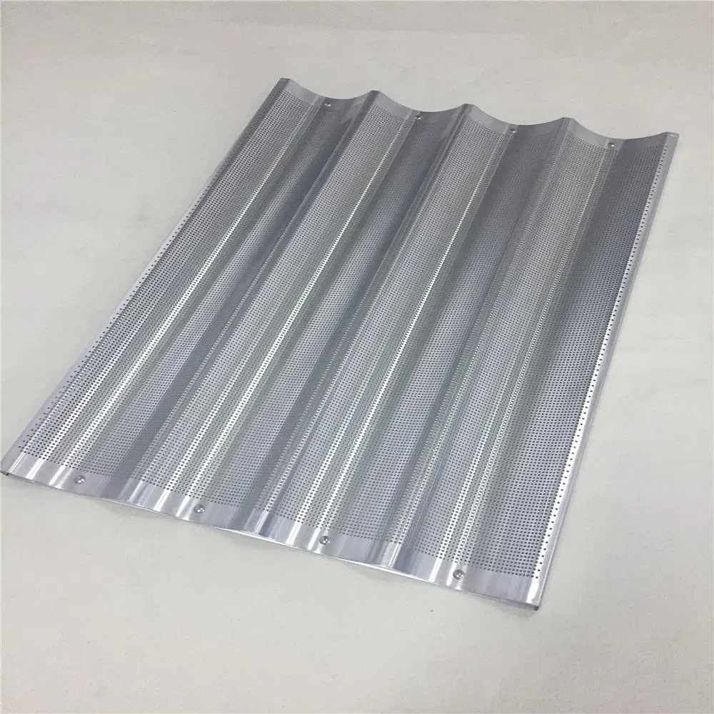 18*26*1.2cm with 5 Slots Aluminum Baguette Pan French Bread Baking Tray