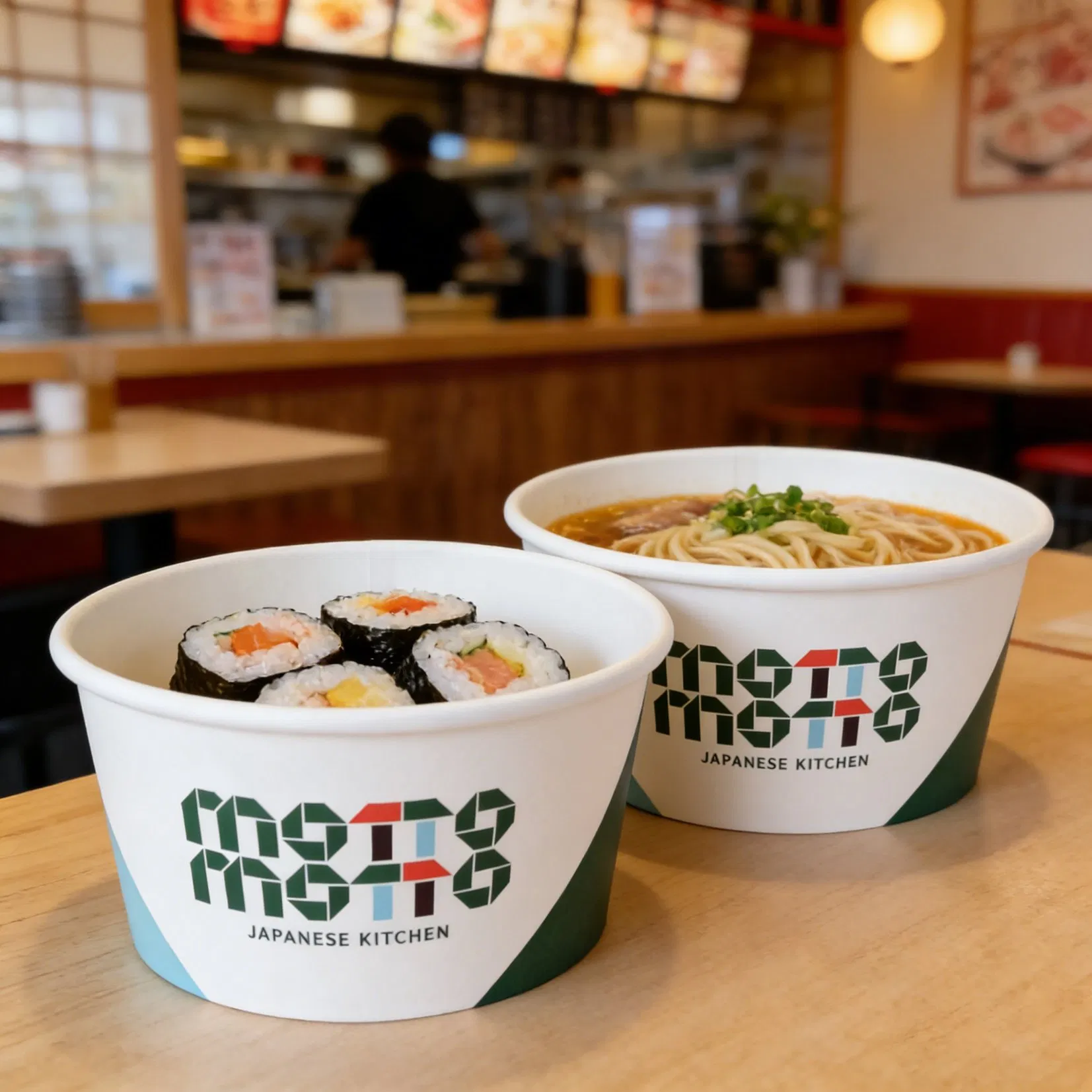 Disposable Kraft Paper Salad Bowl with Custom Size for Different Food Needs