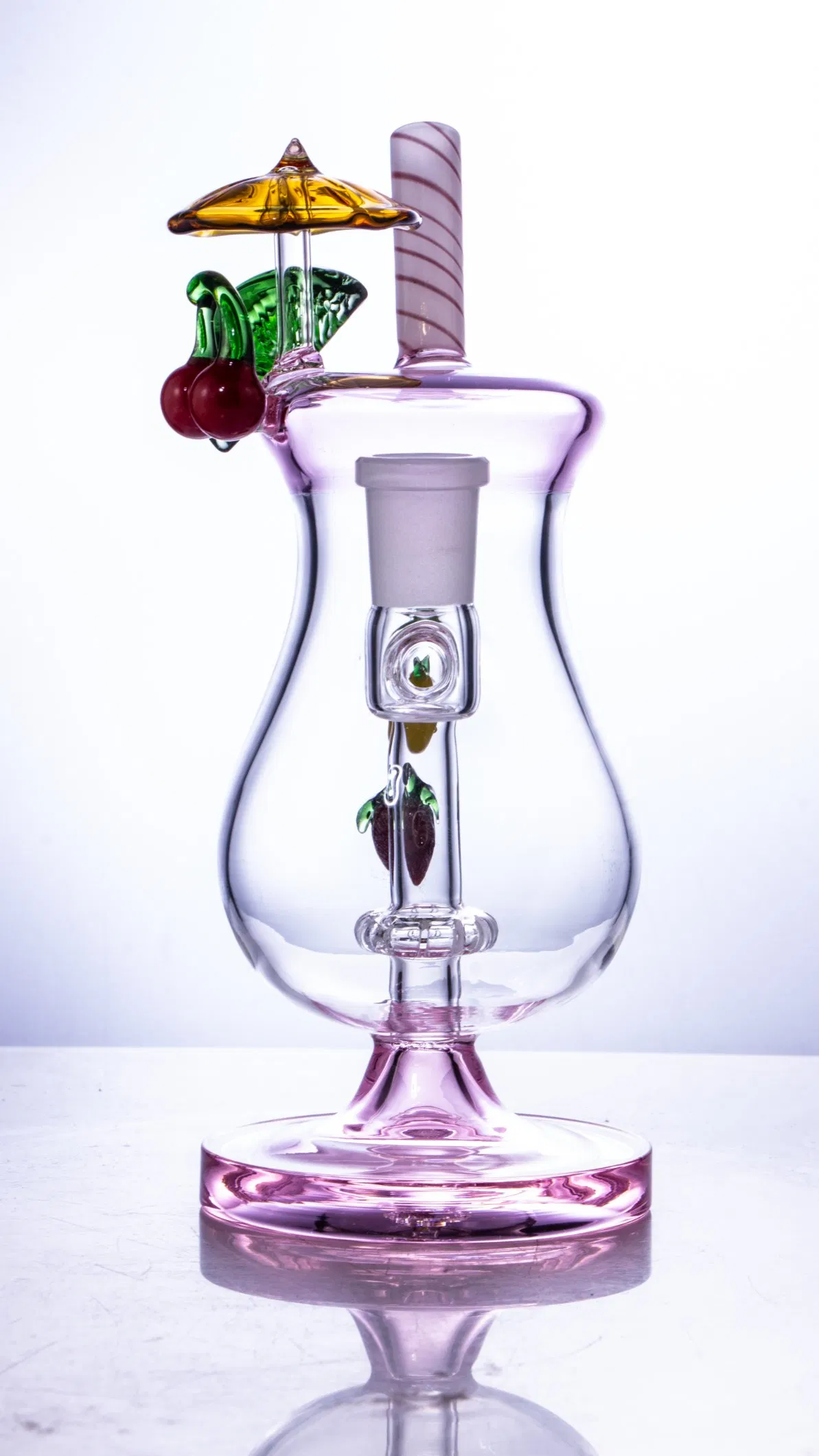 Hawaiian Holiday Style Lovely Unique Styling Wine Glass Shape Glass Water Pipes on The New Hot Sale