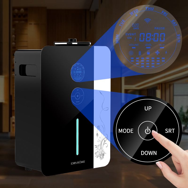 Intelligent Dynamic Oil Level Lighting LCD Touch Control Air Purification Air Aromatherapy Machine Diffuser