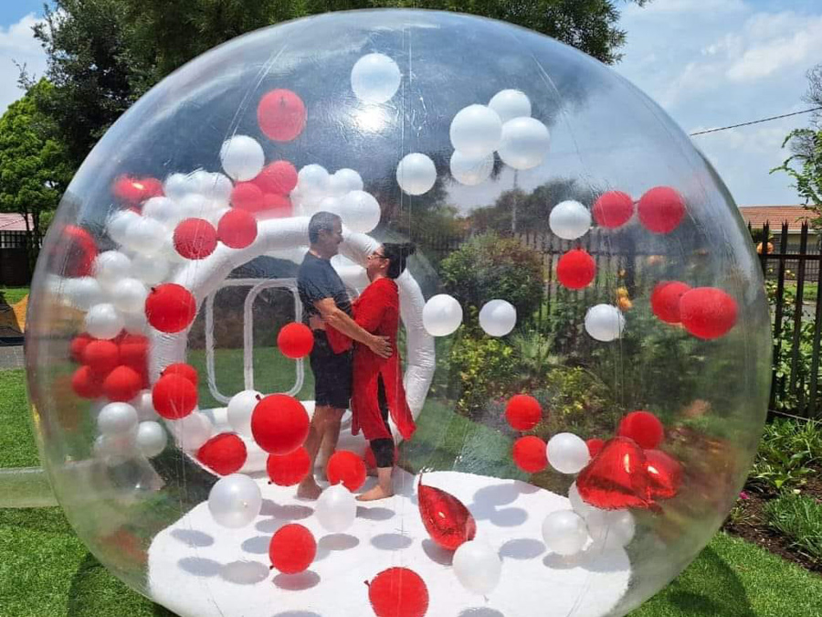 Transparent Inflatable Bubble Tent Bubble House with Trampoline for Party