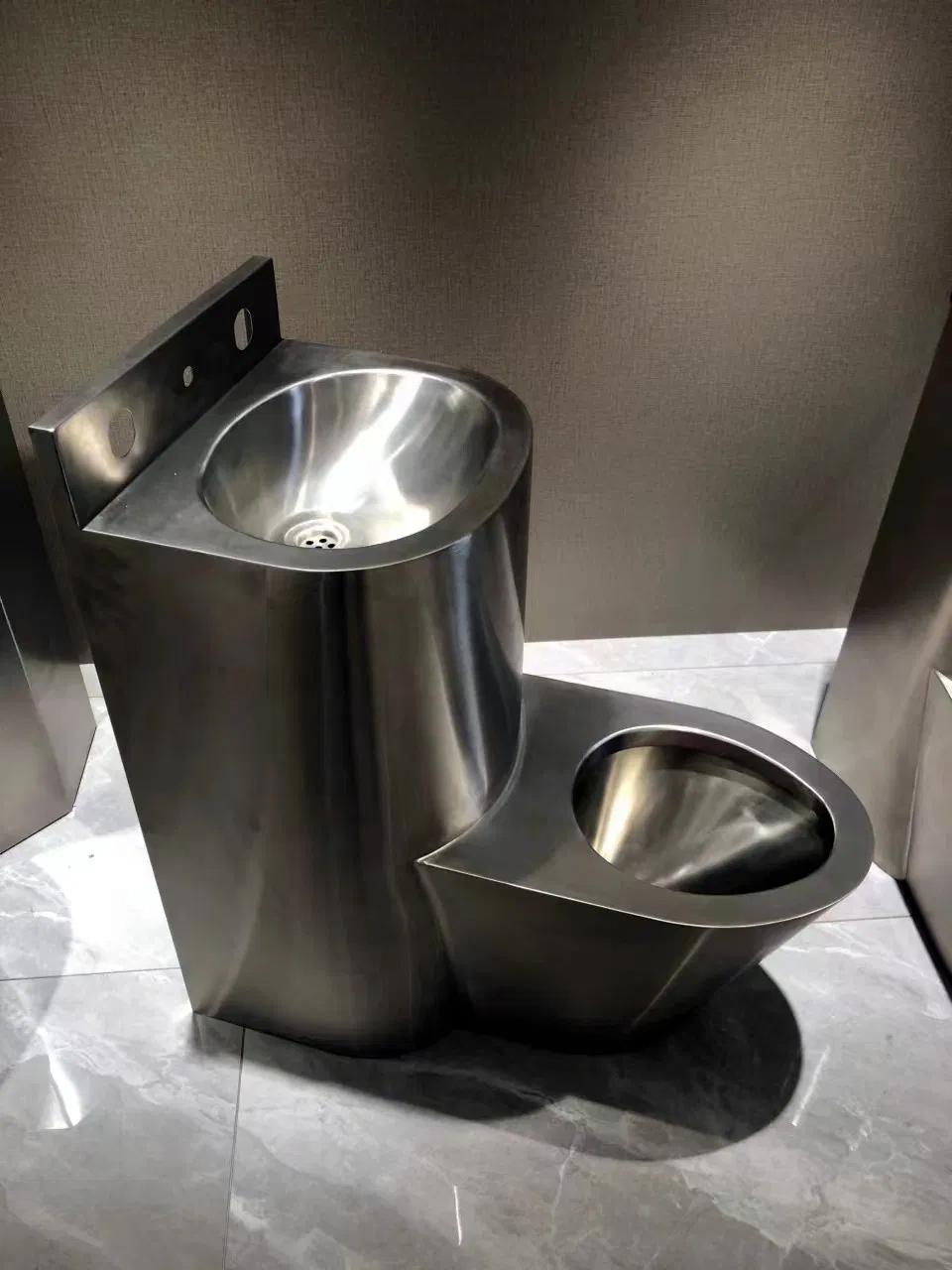 Premium Stainless Steel Combination Toilet for Modern Bathrooms