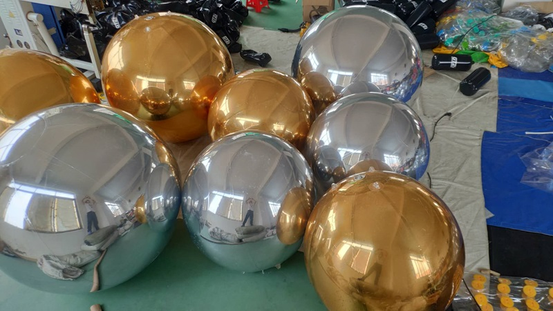 Giant Event Decoration PVC Nightclub Inflatable Globe Mirror Ball Balloon