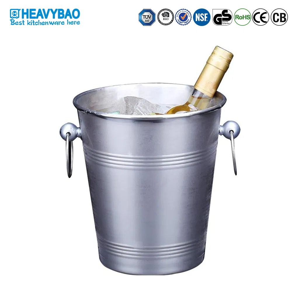 Heavybao Stainless Steel Bar Binaural Ice Barrel Hotel KTV Champagne Beer Barrel