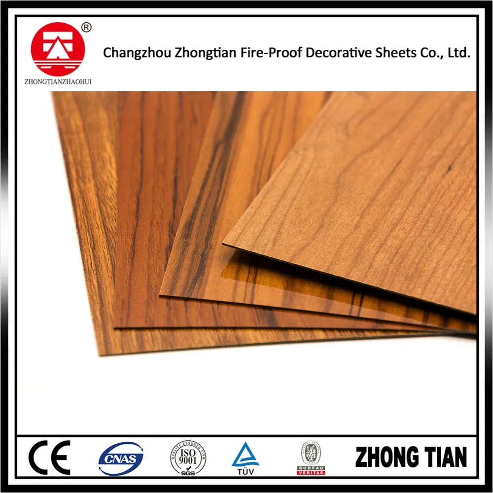 Fireproof Heat Resistant Formica Decorative HPL High Pressure Laminates Sheet Skins Sheet for Kitchen Cabinets/Doors/Countertop