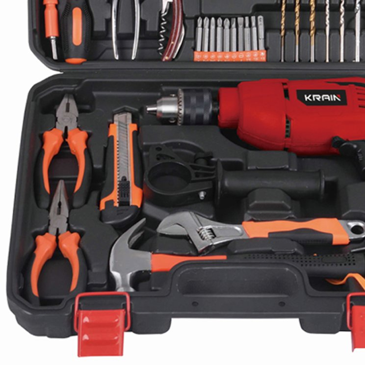 Impact Drill Screwdriver Kit Tool Box Set Hand Drilling Machine Electric Power