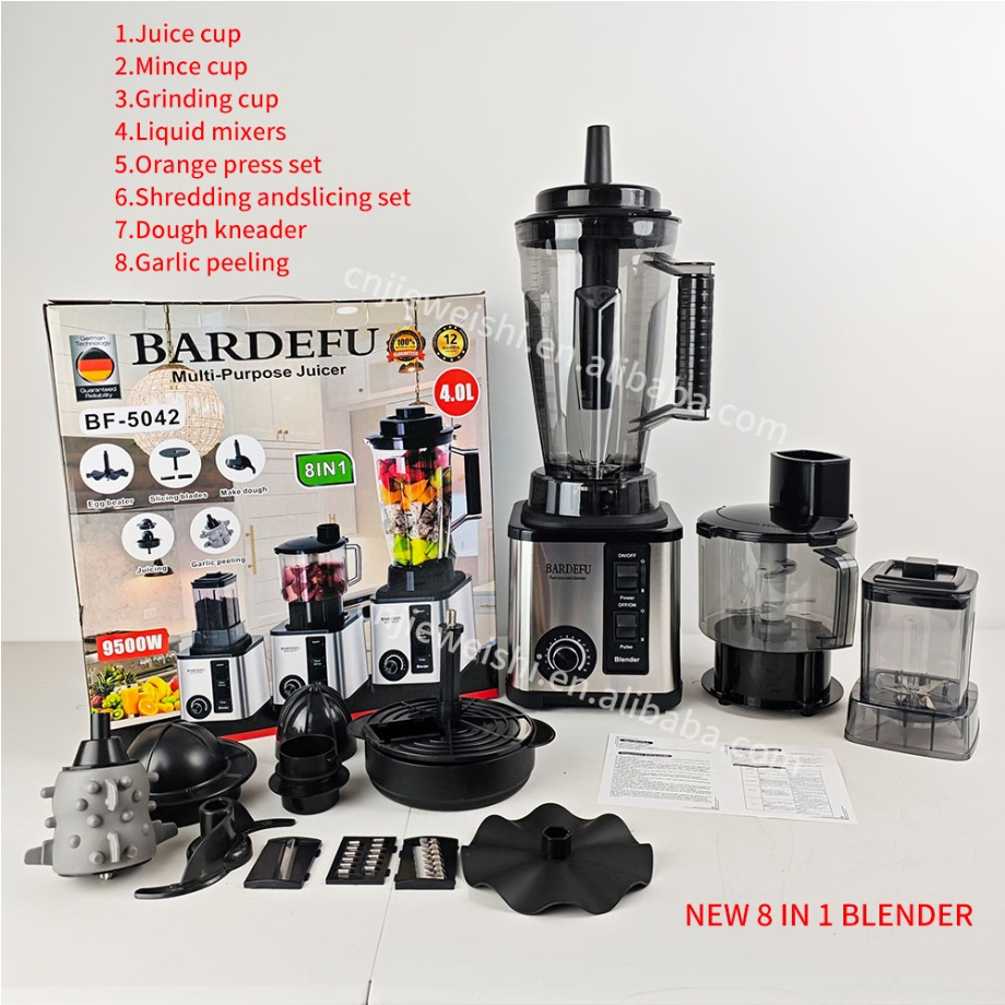 High Performance Eight-in-One Stainless Steel Multifunctional Blender