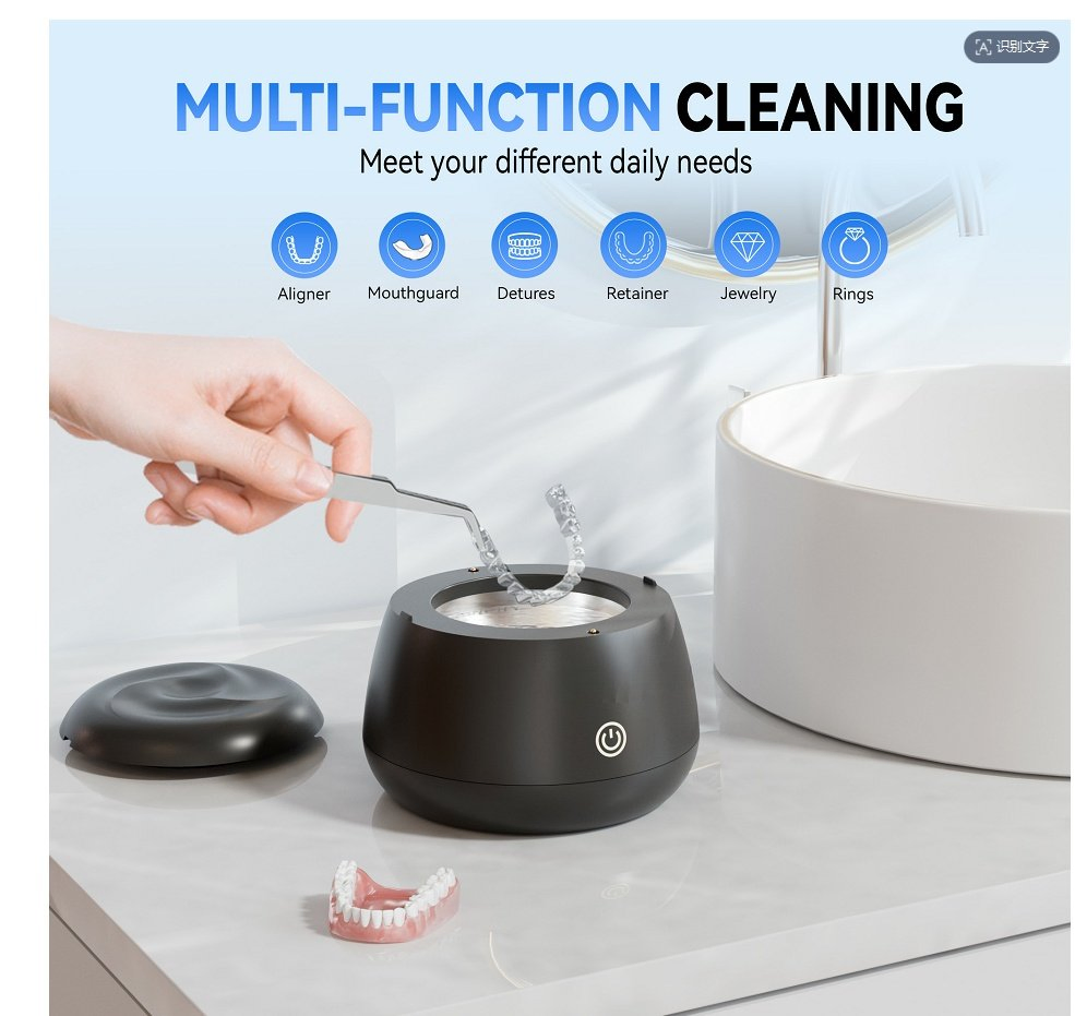 Smart Aligner Retainer Denture Washer Ultrasonic Cleaner 200ml with UV