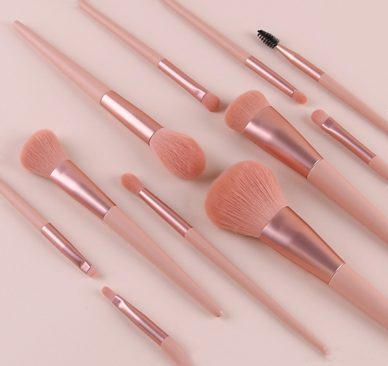 Hot Sale Soft Synthetic Hair Makeup Powder Lip Cosmetic Brush with Bag