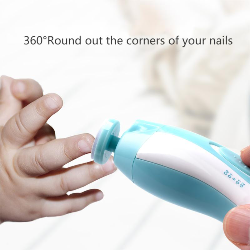 Wholesale Manicure New 6 in 1 Electric Baby Care Nail Clipper Safe Nail Cutter Baby Nail Trimmer Set Nail Polish for Nail Beauty