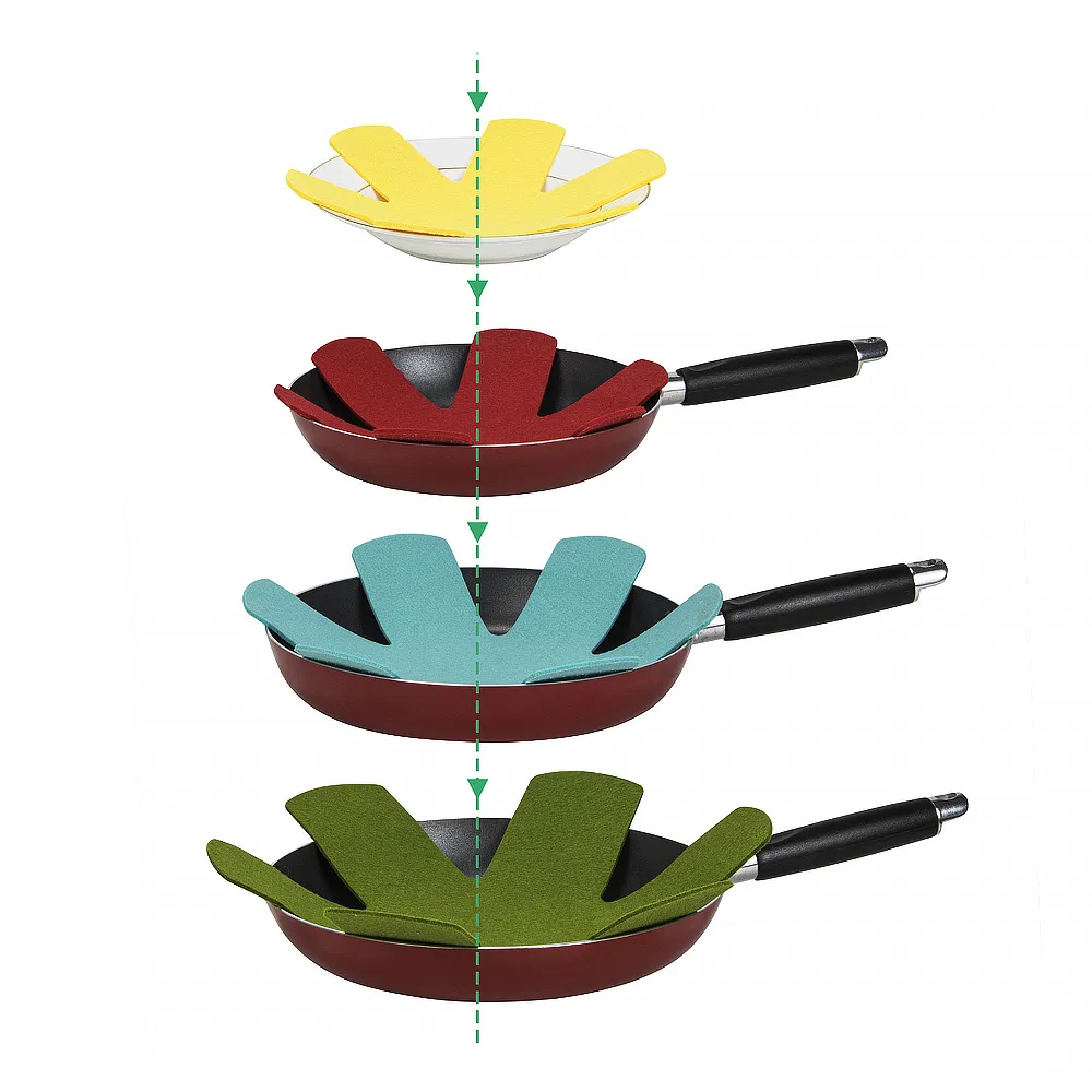 2025 Custom Durable Felt Cooking Pot Pad Hot Sale No-Woven Pan Protector Durable Mats & Pads