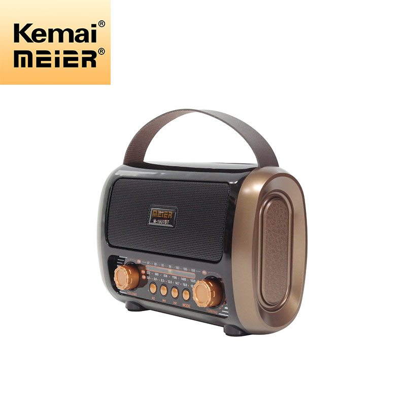 Retro Fashion Radio Portable Rechargeable Mini Wireless Radio for The Home Outdoors