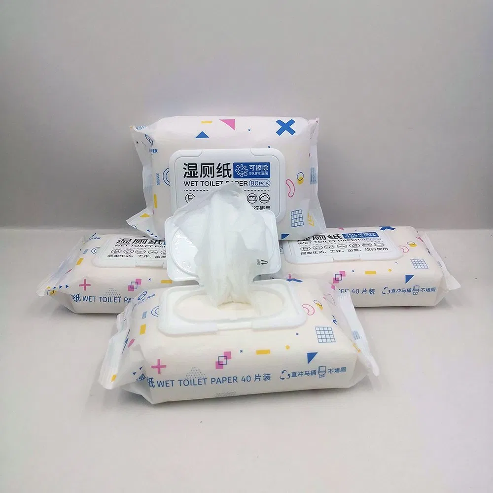 Hot Sell 100% Biodegradable Flushable Material Tissue Toilet Paper Wipes