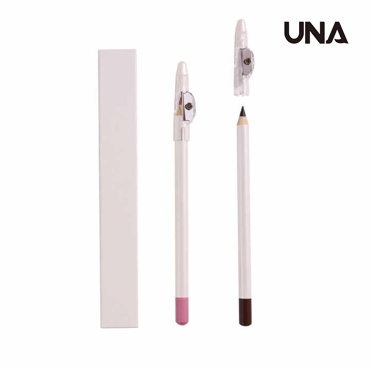 Waterproof Custom Black Brown Vegan Pencils Private Label Cream Lip Liner with Sharpener