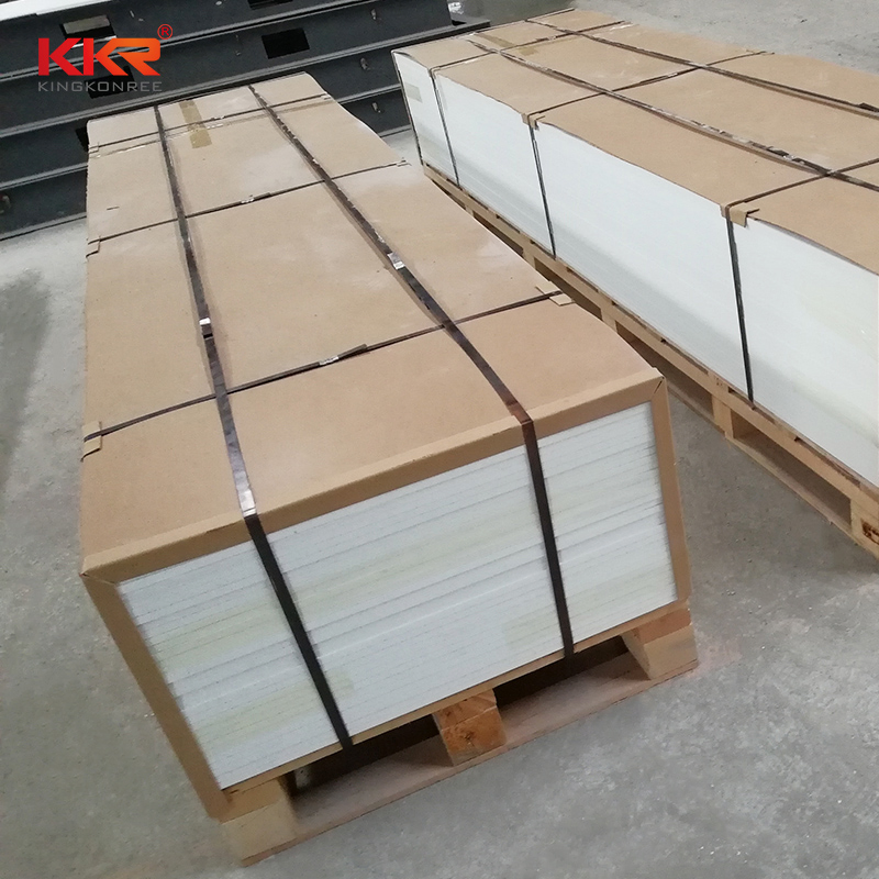 Manufacturer Koreans White Acrylic Solid Surface Raw Material Sheets