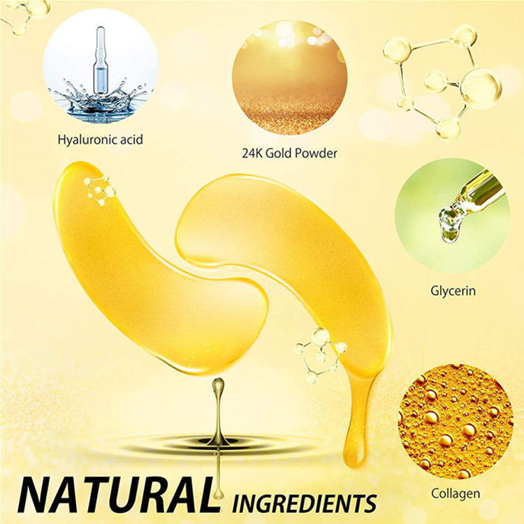 Anti Wrinkle 24K Golden Under Eye Mask for Men and Women