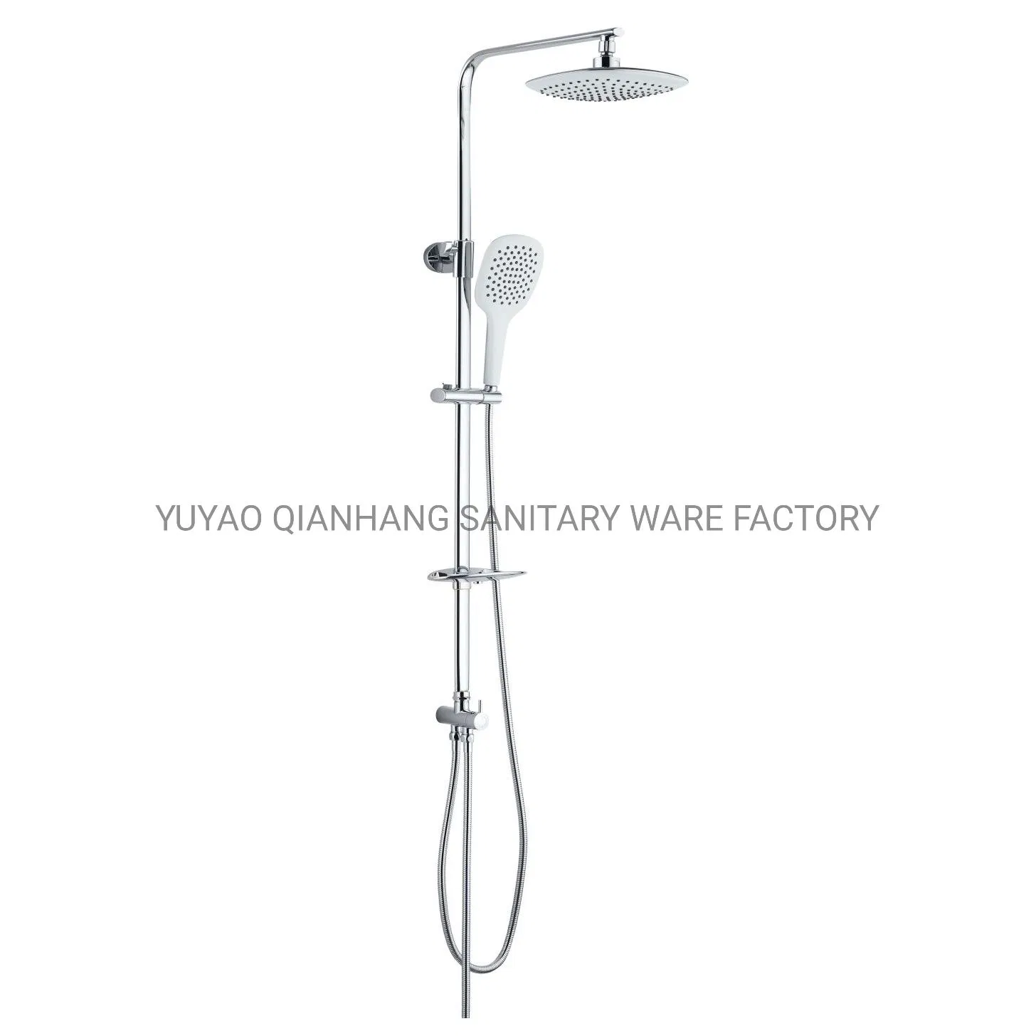 Top Manufacturer Direct Wholesale Chrome ABS Handheld Shower Set Single Head Simple Bath Brushed Finish No Sanitary Ware Suite