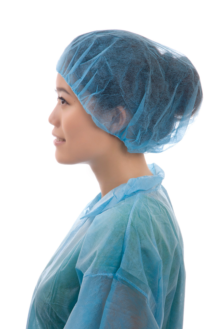 Soft Non-Woven Disposable Bouffant Cap for Hospital/Healthcare/Beauty/Lab/Hygiene/Food Industry/Factory/Wholesale
