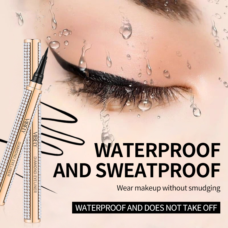 Makeup Waterproof Natural Smooth Quick Dry Lasting Black Diamond Eyeliner