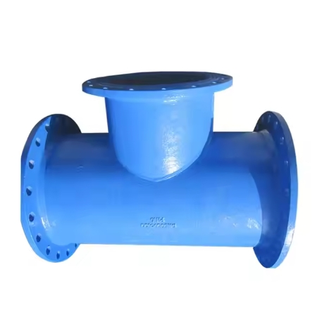 Ductile Iron All Flanged Tee with 45deg Branch