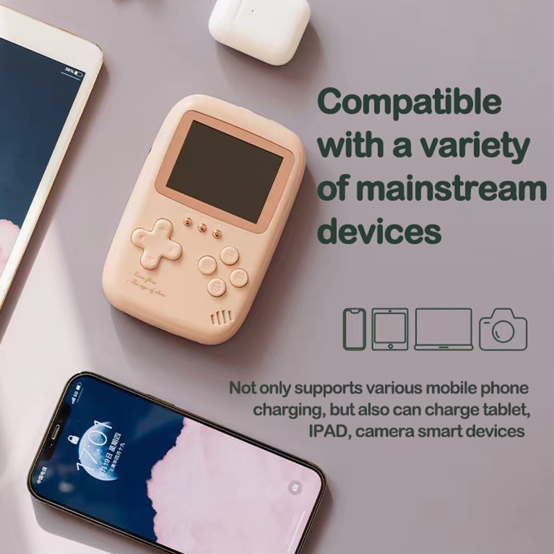 New Retro Handheld Game Console 500 Classic Retro Games 2 in 1 10000mAh Power Bank Rechargeable Game Player