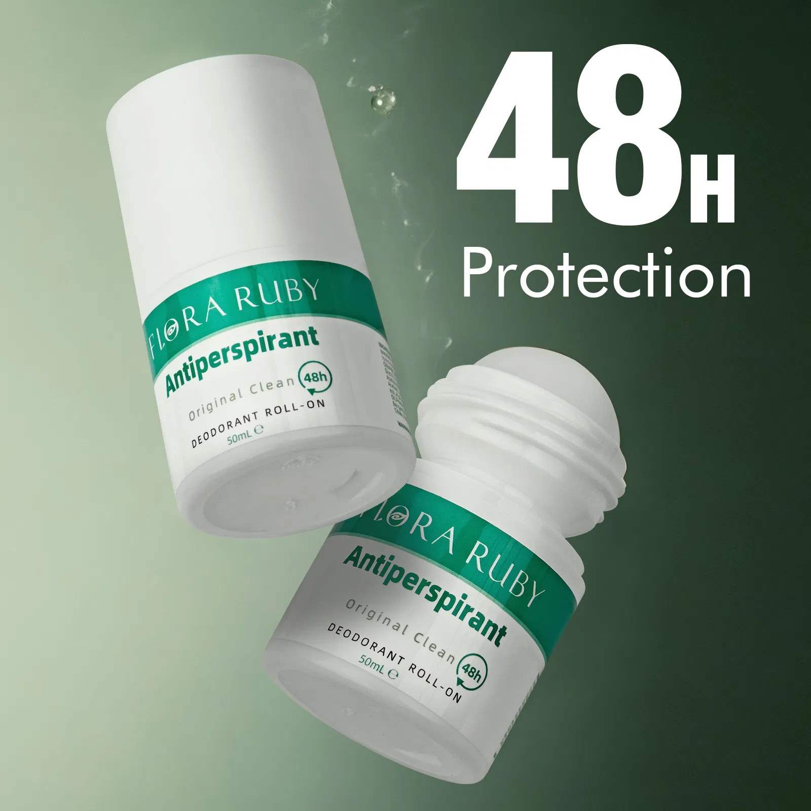 Portable Soothing Deodorant with Organic Aluminum-Free Pearl Beads