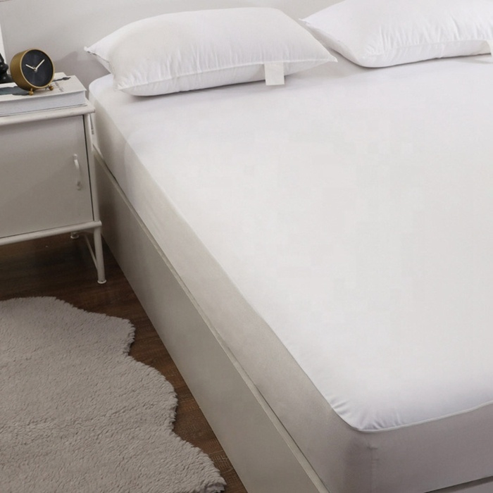 White Cheap Bed Wetting Mattress Protector Waterproof Mattress Cover