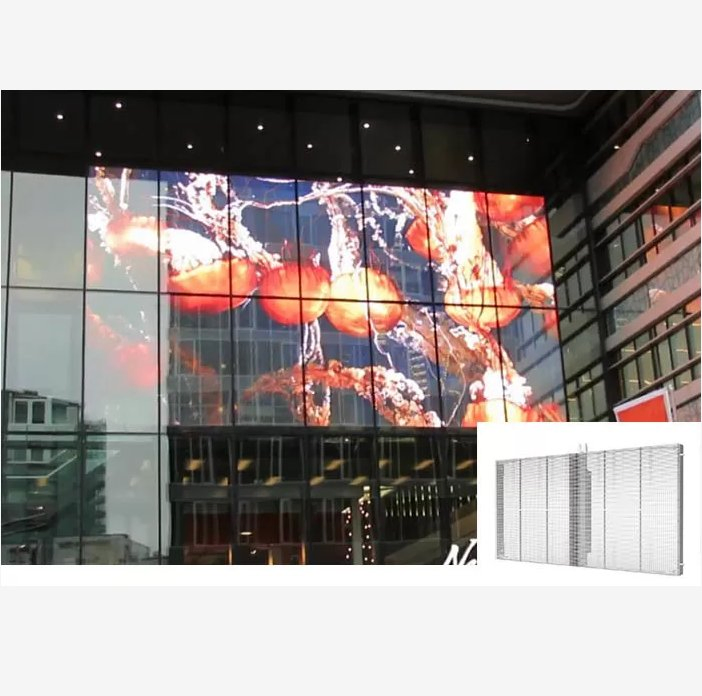Advertising Glass Window TV Curtain Price Indoor Transparent LED Display Screen Video Wall Panel for Shopping Mall