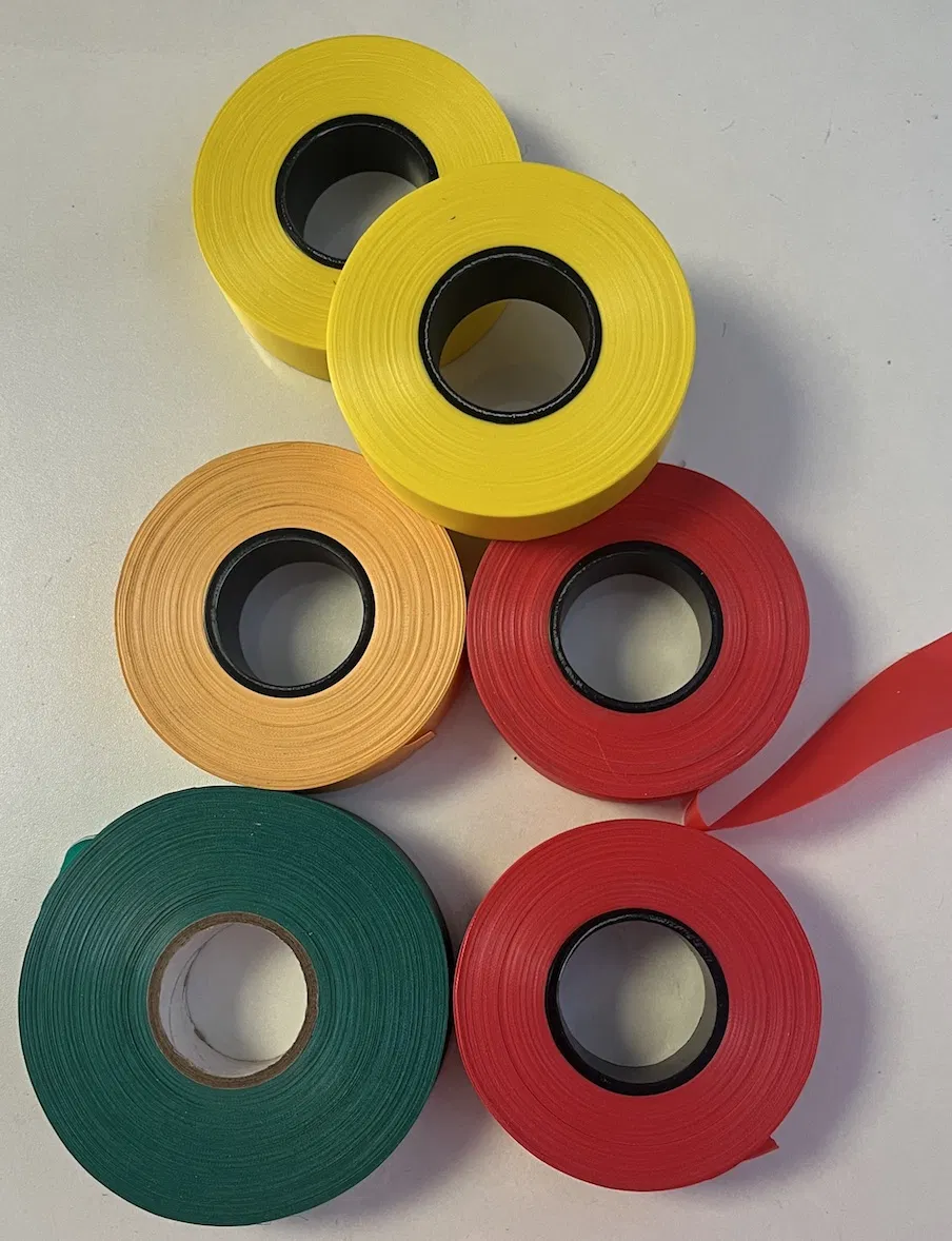 PVC Warning Tape with Red Color