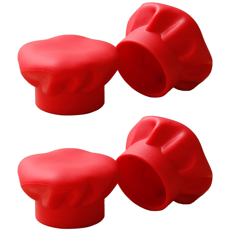 Hat Shaped 4 Pack Silicone Heat Resistant Oven Mitts for Cooking Baking