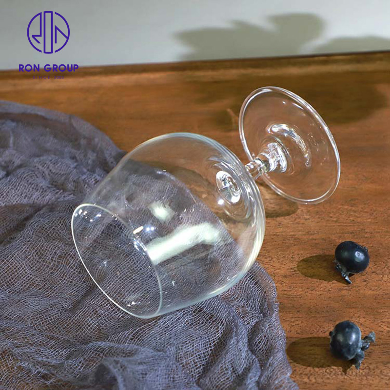 Brandy Wine Glass Dwarf Foot Retro Crystal Glass Foreign Wine Red Wine Glass