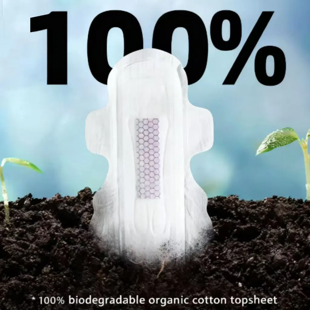Organic Wholesale Biodegradable Sanitary Pads Ultra Thin Sanitary Napkin Manufacturer Ladies