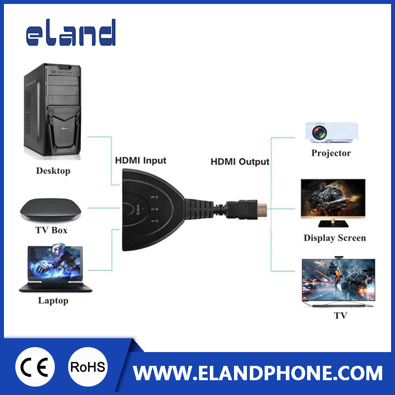 HDMI-коммутатор 3 в 1, переключатель сигнала