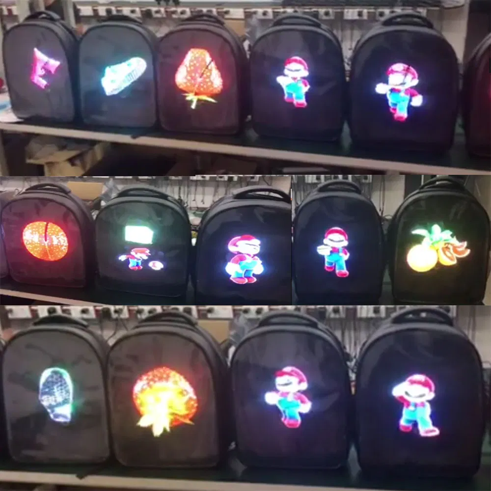 30cm LED Hologram 3D Display LED Fan Bag 3D Hologram Advertising Backpack